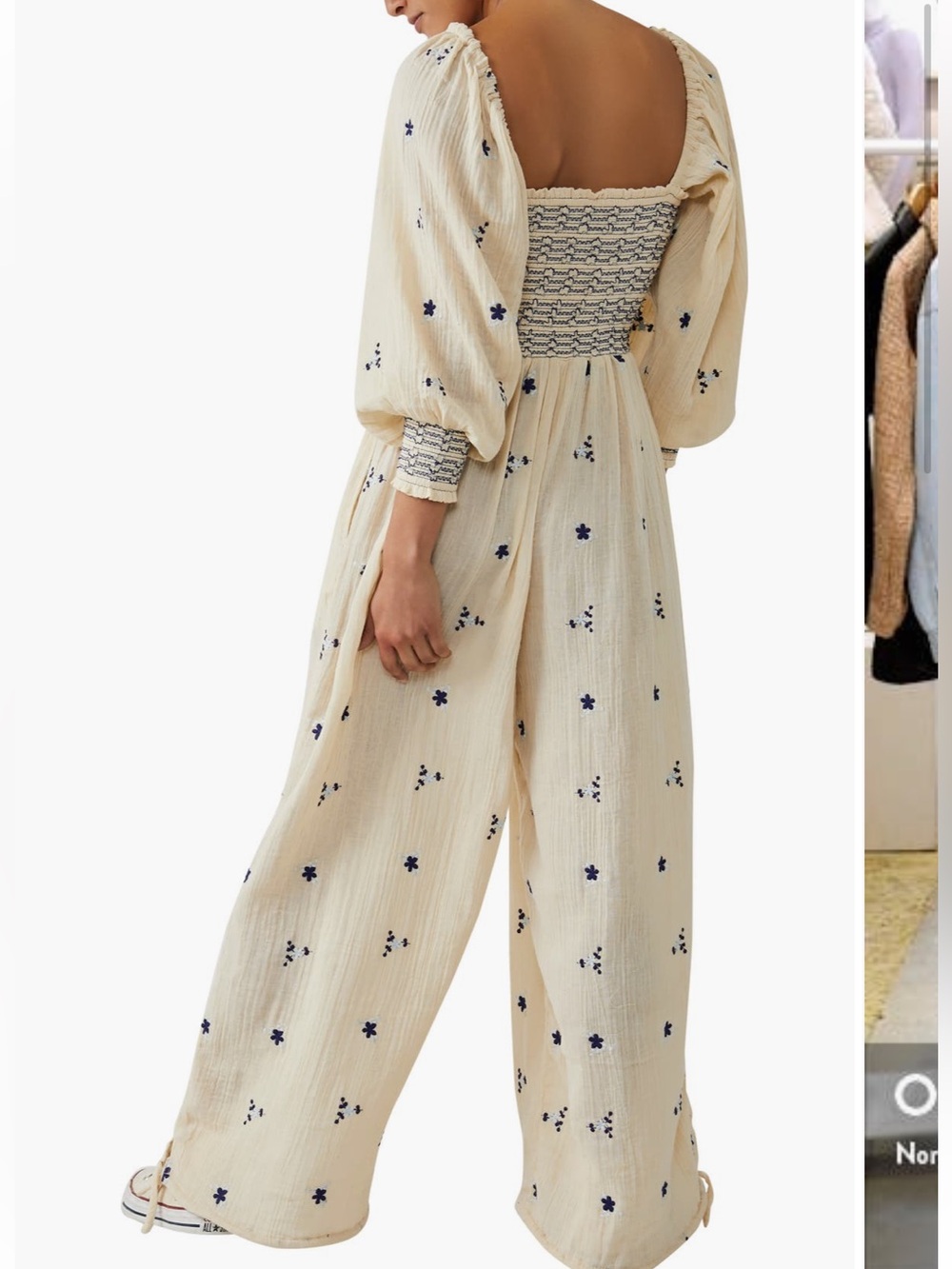 Free people Dahlia Smocked Wide
Leg Jumpsuit - Picture 3 of 7